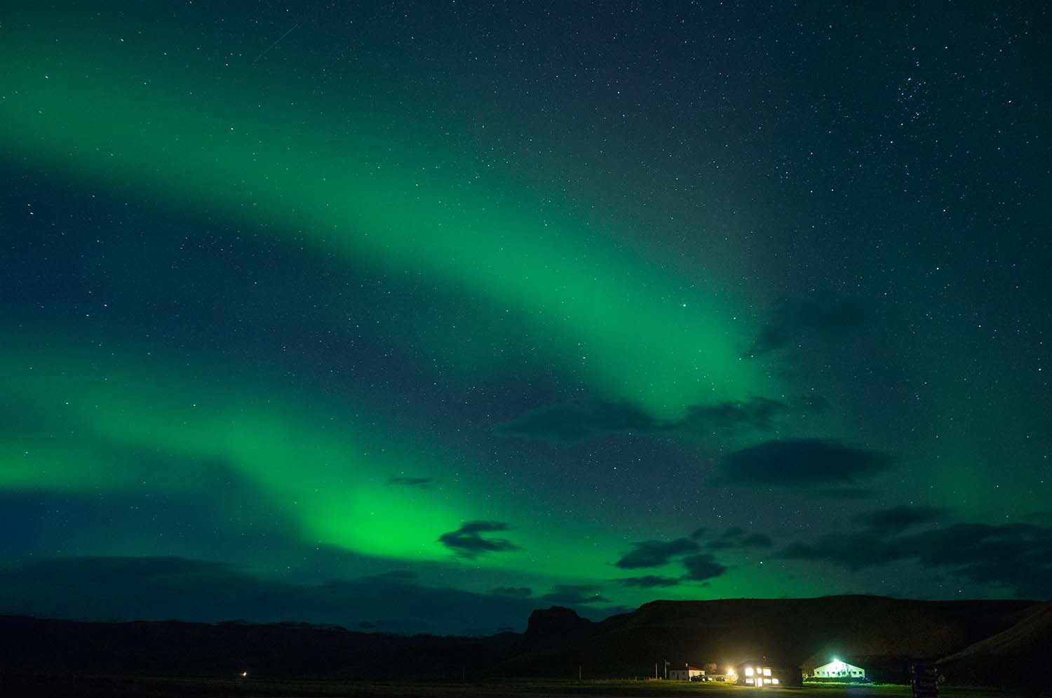 Northern Lights on the North East Region of Iceland